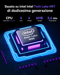 ACEMAGIC AX15 Intel N97 Laptop con Display da 15,6"