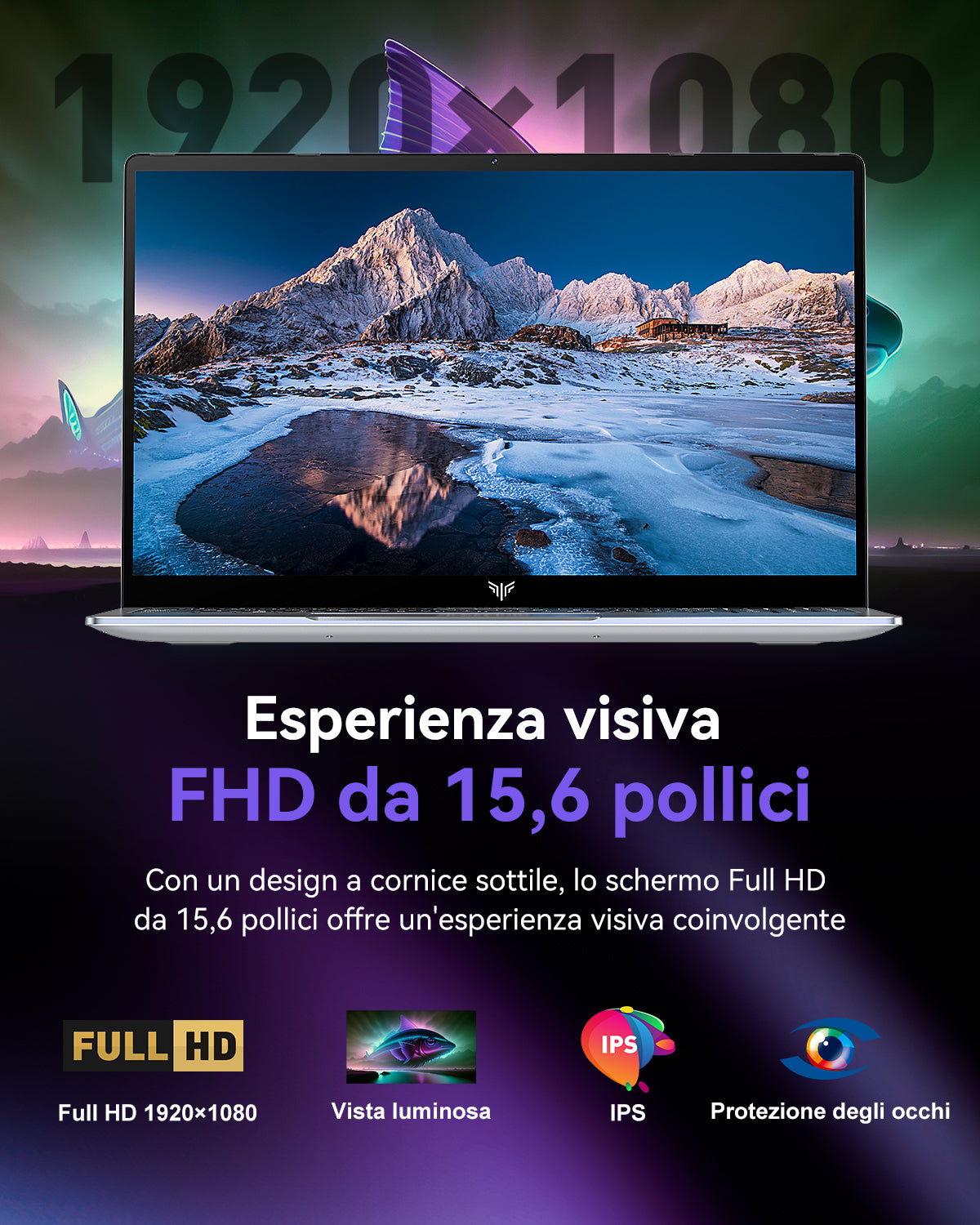 ACEMAGIC AX15 Intel N97 Laptop con Display da 15,6