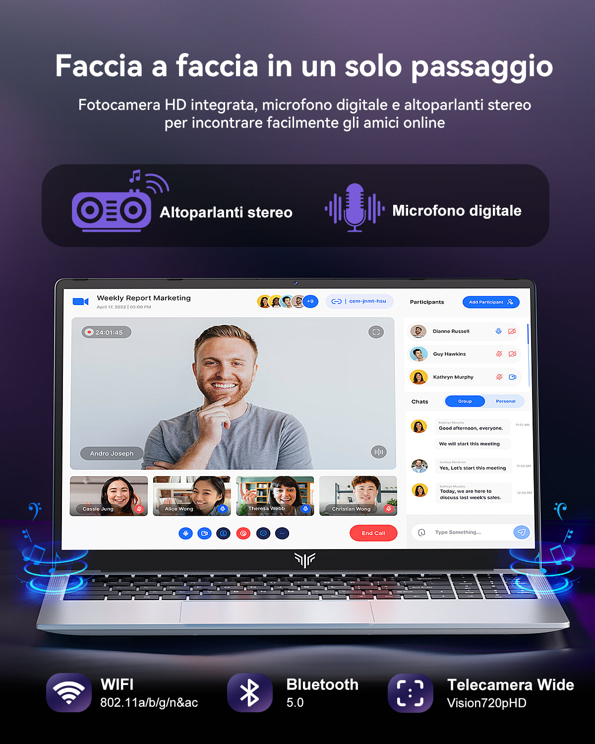 ACEMAGIC AX15 Intel N97 Laptop con Display da 15,6