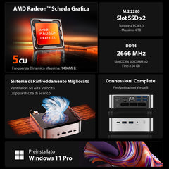 ACEMAGIC K1 AMD Ryzen 3 3300U/4300U Mini PC