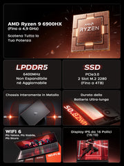 ACEMAGIC RX16 AMD Ryzen™ 9 6900HX 16" Laptop
