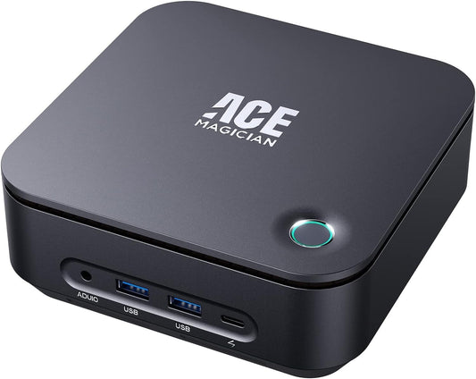 ACEMAGICIAN Mini PC  Intel Core i5 1135G7 (fino a 4,2 GHz), 16GB DDR4 RAM 512 GB SSD Mini Computer, Dual-Band WiFi,Type-C/DP/HDMI Triple Output,Iris Xe Graphics 8K,Fingerprint Micro Desktop PC