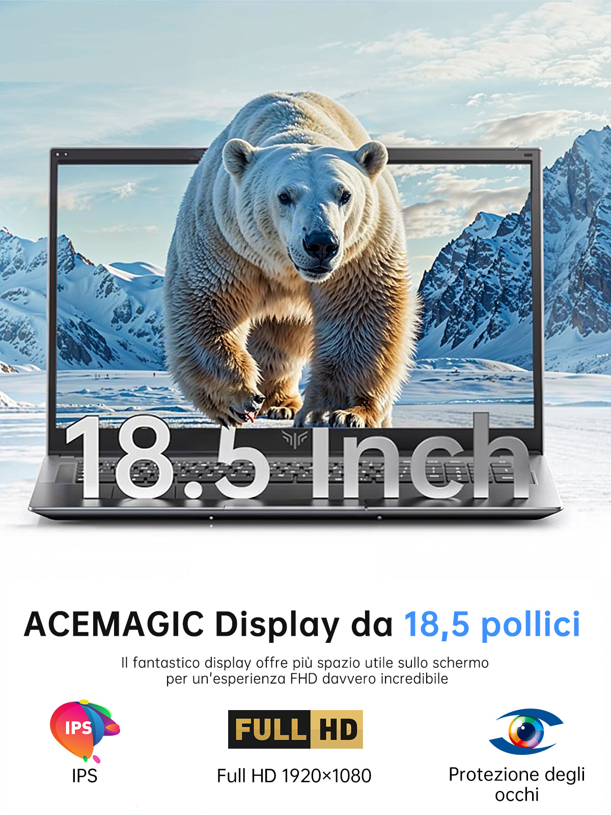 ACEMAGIC ‎AX18 Intel Twin Lake N150 18,5" Laptop