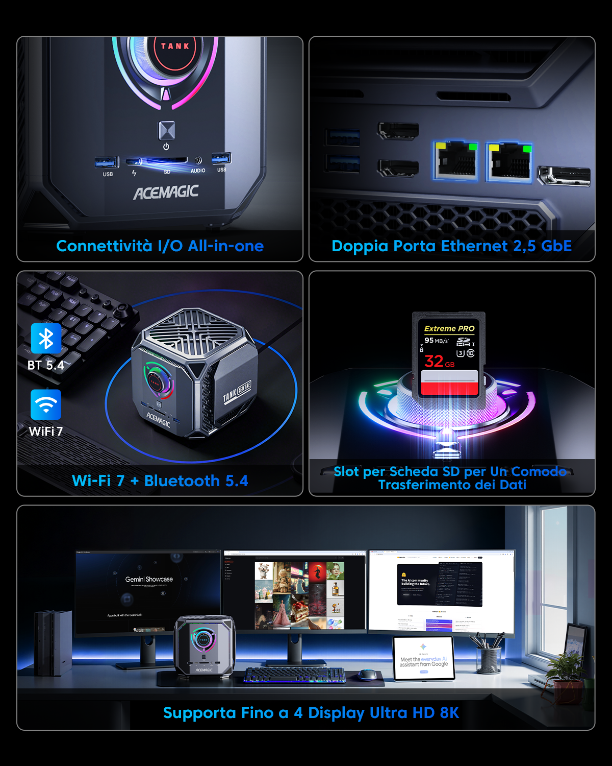 ACEMAGIC M1A PRO+ AMD Ryzen AI MAX + 395 Mini PC