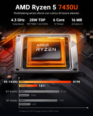 ACEMAGIC K1 AMD Ryzen 5 7430U/Ryzen 3 3300U Mini PC