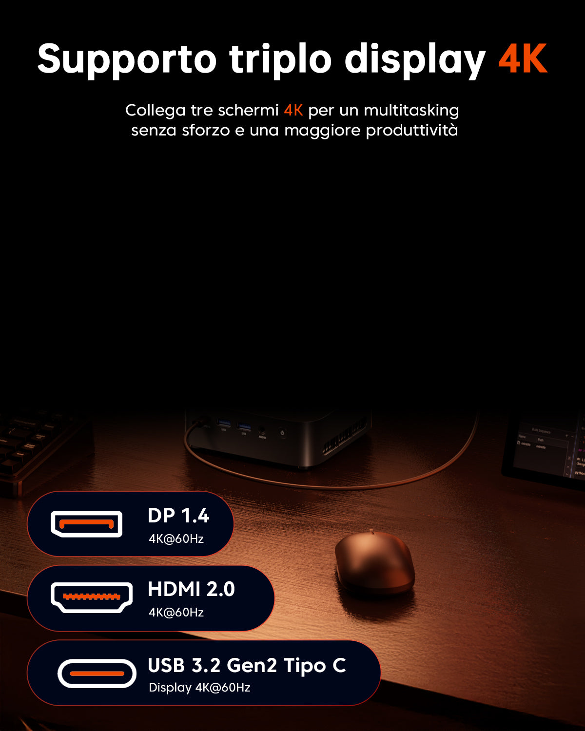 ACEMAGIC K1 AMD Ryzen 5 7430U/Ryzen 3 3300U Mini PC