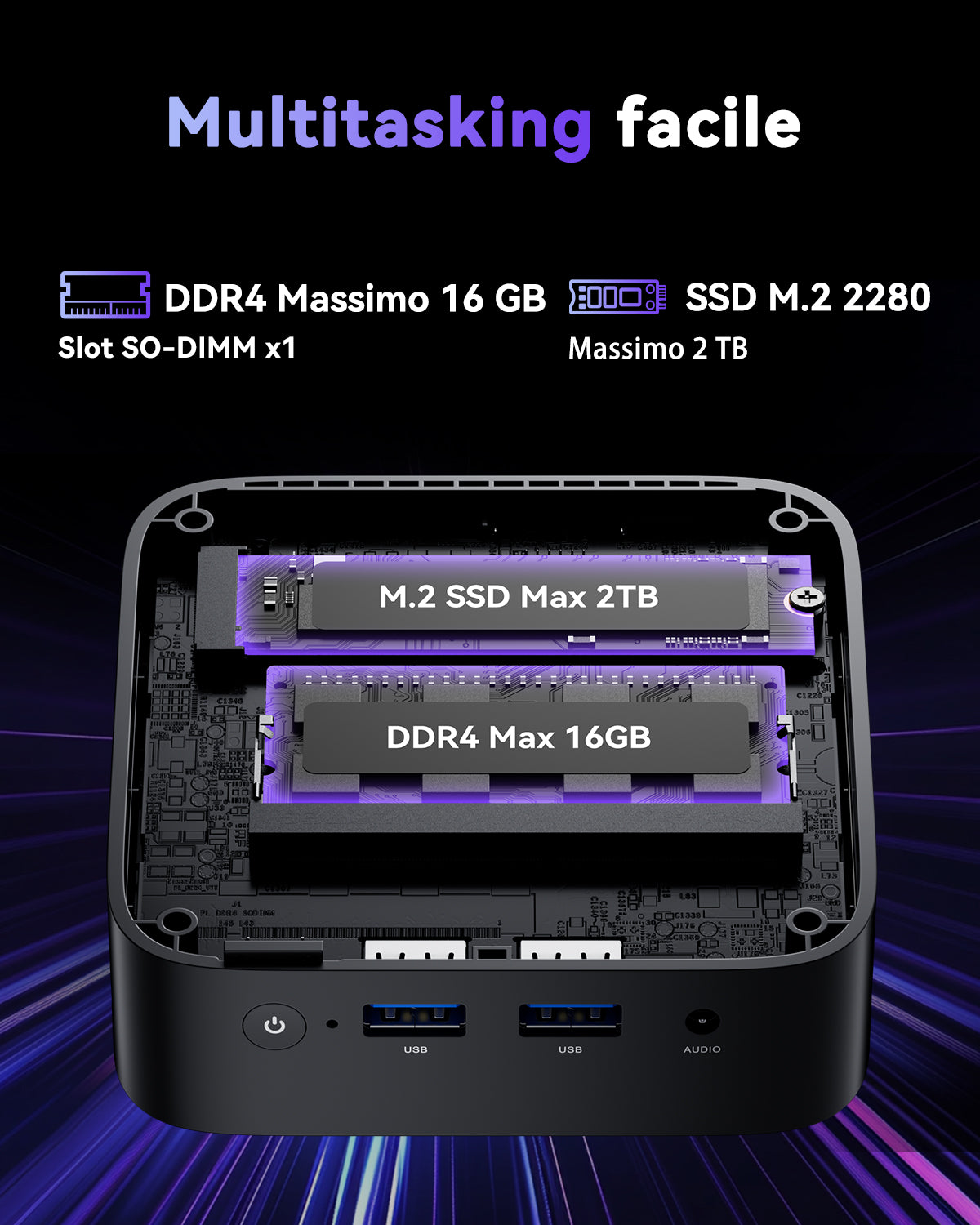 ACEMAGIC V1 Intel Alder Lake N95/Twin Lake N150 Mini PC