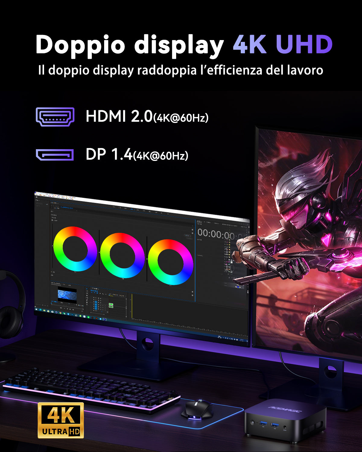 ACEMAGIC V1 Intel Alder Lake N95/Twin Lake N150 Mini PC