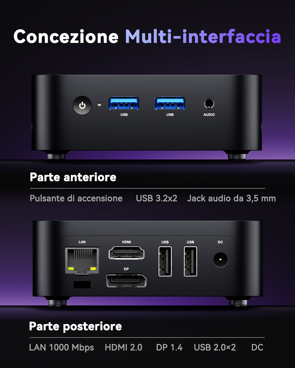 ACEMAGIC V1 Intel Alder Lake N95/Twin Lake N150 Mini PC