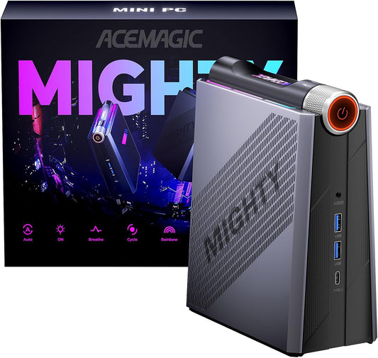 ACEMAGIC Mini PC Gaming Intel Core i9-12900H (14 core, fino a 5.0 GHz), 32GB DDR4 512GB SSD Mini Desktop Computer?WiFi6/BT5.2/Ventole Doppie/RGB/Multi-modalit¨¤/4K@60Hz?