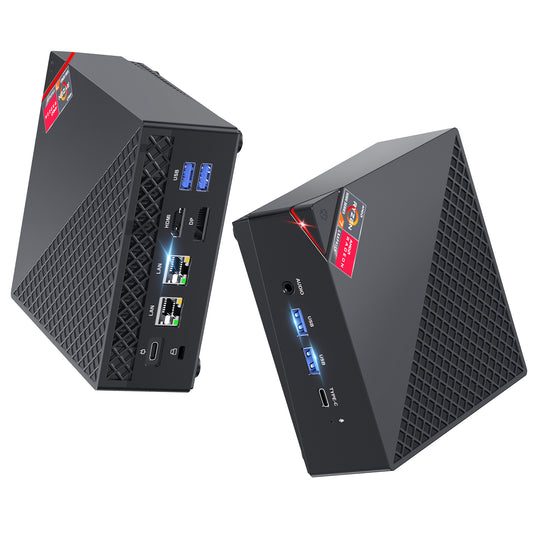 ACEMAGICIAN AM06PRO Mini PC, AMD Ryzen 7 5800U (8C/16T, Fino a 4,4 GHz), Mini Computer 32GB DDR4 RAM 512GB M.2 2280 SSD,AMD Radeon Vega7 2000MHz, Dual Ethernet/WIFI 6/Type-C/per Ufficio