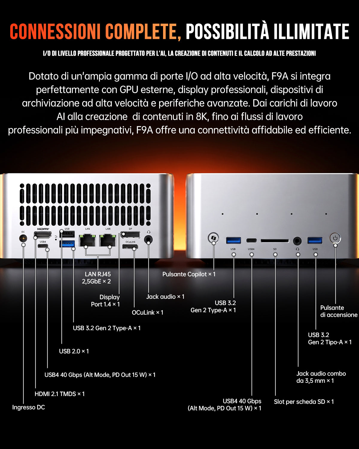 ACEMAGIC F9A AMD Ryzen AI MAX + 395 AI Mini Workstation